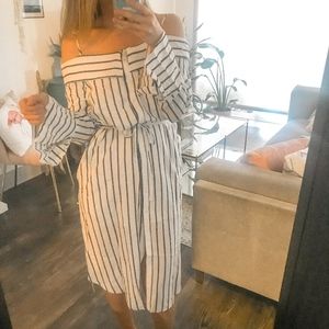 ✨SALE LUSH Woven Off The Shoulder Dress